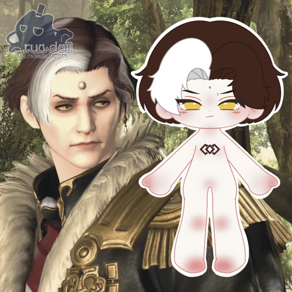 Newest Emet-Selch Final Fantasy XIV FFXIV 20cm Idol Plush Doll with outfit