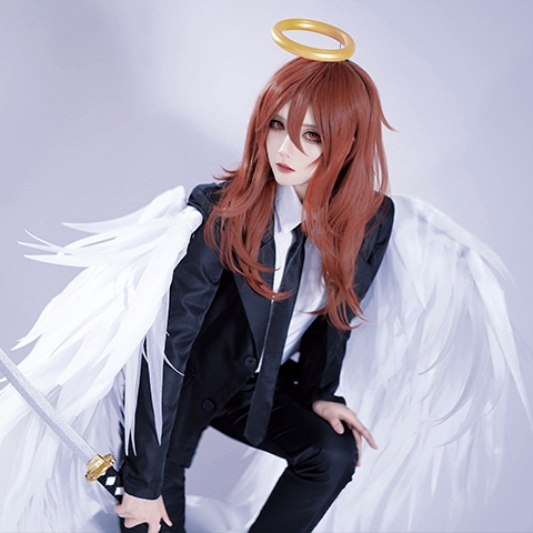 Amazon.co.jp: コスプレ衣装 チェンソーマン 天使の悪魔 衣装+羽