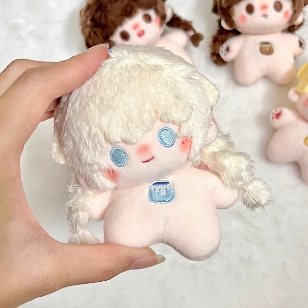 ZEE PRUK DOLL KEYCHAIN 2個セット Milk Bean 10cm Starfish Cotton Doll Plush Keychain